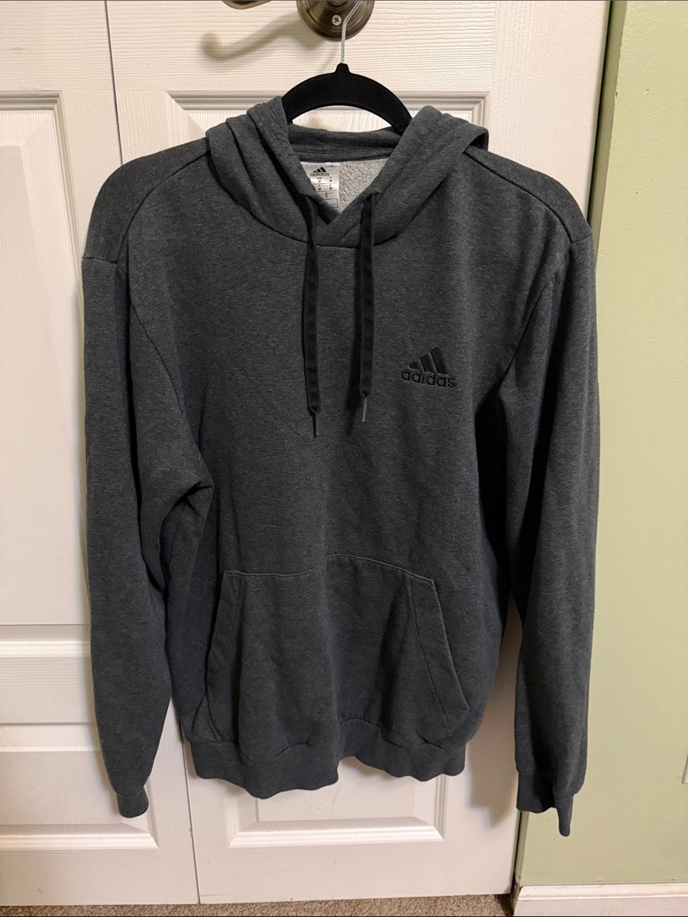 adidas Charcoal Gray Pullover Hoodie